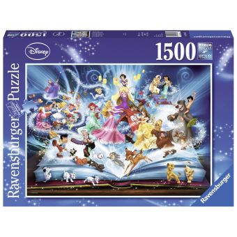 Puzzle 1500 pièces Ravensburger Le livre magique des contes Disney - 1