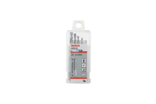 Lot De 10 Forets à Métaux Rectifiés Hss-G Standard, Din 338 Ø4.6Mm Longueur 80Mm Bosch 2608585488