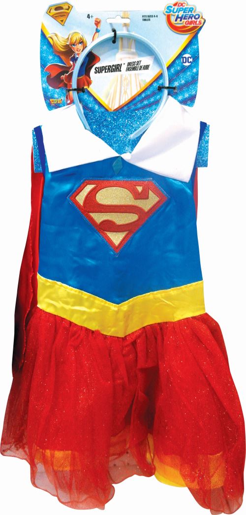 Robe tutu et serre-tete Warner Supergirl 4-6 ans