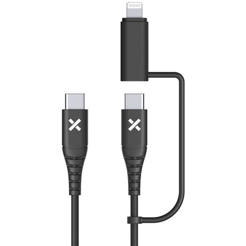 Câble Wefix 2 En 1 Usb-C Vers Usb-C Et Lightning