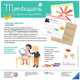 Jeu découverte Ravensburger Montessori Ecriture et quantités