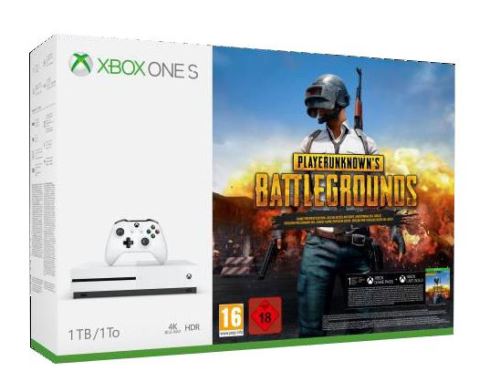 Microsoft Xbox One S - PLAYERUNKNOWN'S BATTLEGROUNDS Bundle - console de jeux - 4K - HDR - 1 To HDD - blanc
