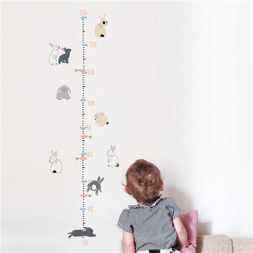 Sticker mural Mimi'lou Toise Lapins