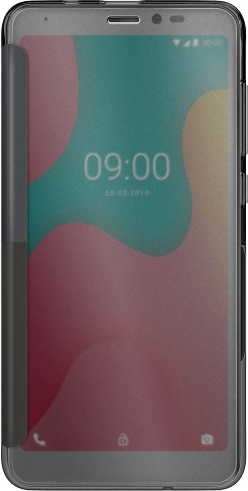 Wiko Easy folio - Flip cover voor mobiele telefoon - doorschijnend - voor Wiko Y60