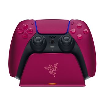 Station de charge rapide pour manette sans fil PS5 DualSense Razer Rouge