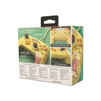 Manette Filaire améliorée PowerA pour Nintendo Switch Edition Animal Crossing Isabelle