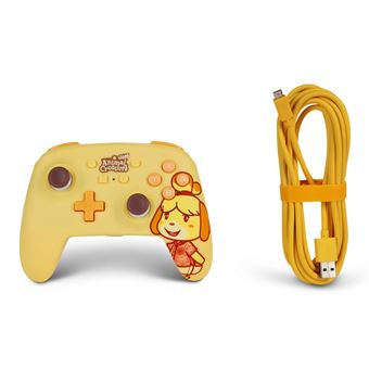 Manette Filaire améliorée PowerA pour Nintendo Switch Edition Animal Crossing Isabelle