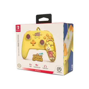 Manette Filaire améliorée PowerA pour Nintendo Switch Edition Animal Crossing Isabelle