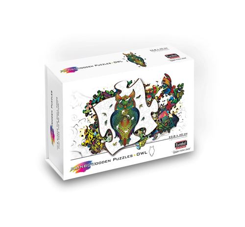 Eureka Rainbow Wooden Puzzle Hibou 137 pcs