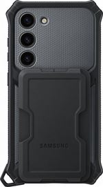 Coque renforcée avec support amovible pour Samsung Galaxy S23 5G Gris Anthracite