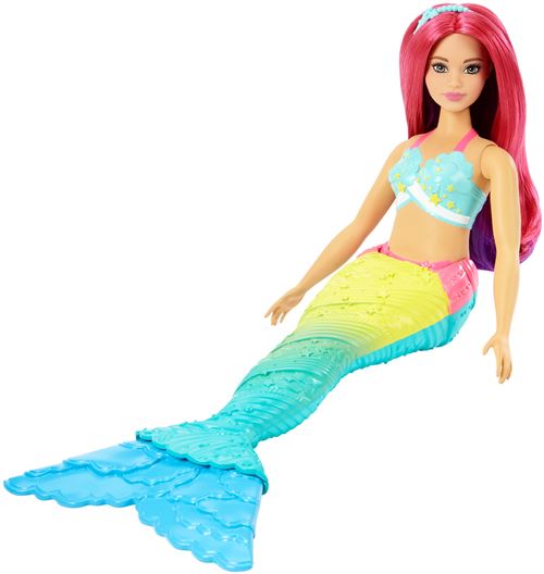 barbie sirene multicolore arc en ciel