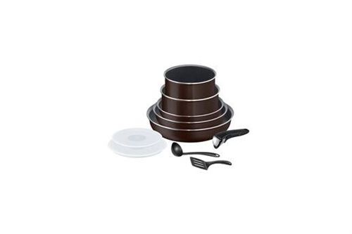 Batterie de cuisine Tefal Ingenio Essentiel 10 pièces L2389302 Marron