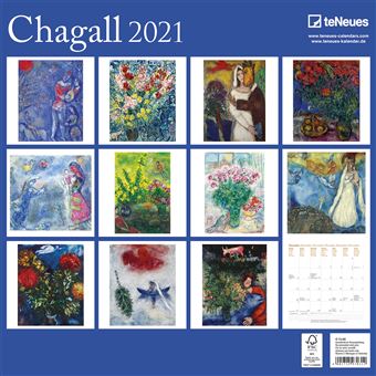 Calendrier TeNeues Chagall 2021 30 x 30 cm