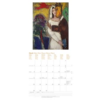 Calendrier TeNeues Chagall 2021 30 x 30 cm