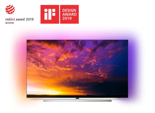 TV Philips 65OLED854 UHD 4K Ambilight 3 côtés Android TV 65'' Argent