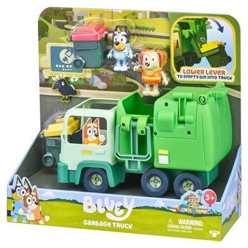 Bluey Le Camion poubelle de Bluey Figurines incluses Jouet Moose Toys Pour enfants de et plus