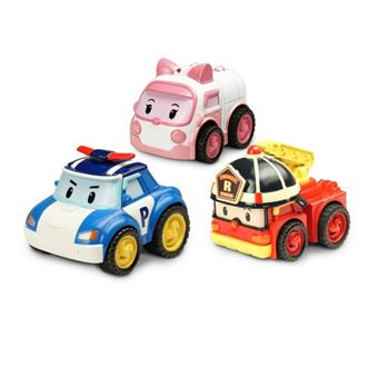Jeu d'éveil Silverlit Robocar Poli véhicules friction pack de 3