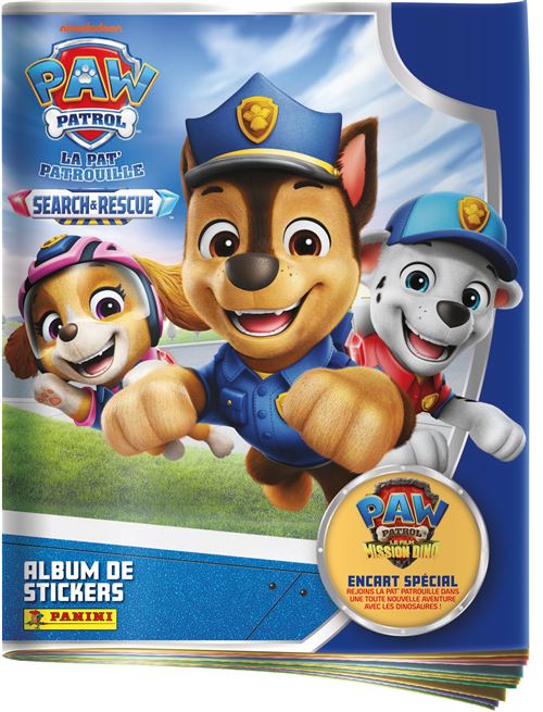 Carte à collectionner Panini Paw Patrol Pat’Patrouille Search & Rescue Album