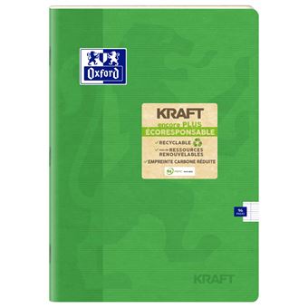 Cahier A4 Oxford Kraft 96 pages seyès Modèle aléatoire