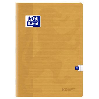 Cahier A4 Oxford Kraft 96 pages seyès Modèle aléatoire