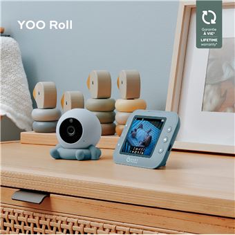 Caméra additionnelle pour Babyphone vidéo Babymoov Yoo Roll Vert et Blanc