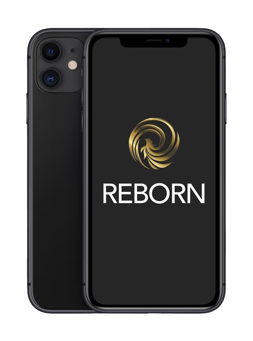 Apple iPhone 11 6,1 64 Go Double SIM Noir Reconditionné Grade A Reborn
