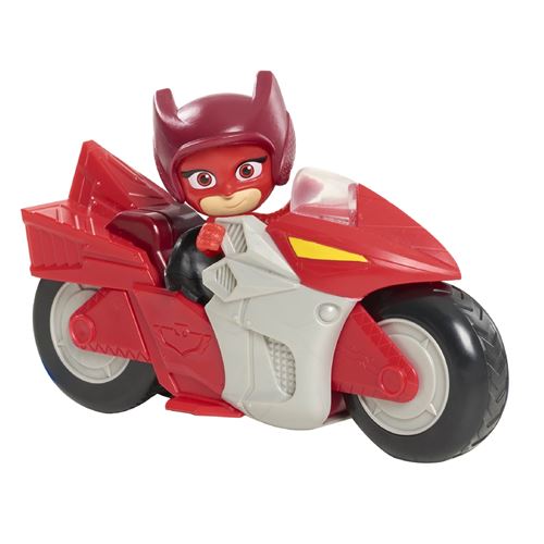 Moto à rétro-friction Pyjamasques avec 1 figurine Bibou