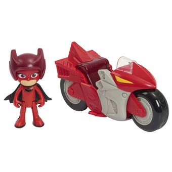 Moto à rétro-friction Pyjamasques avec 1 figurine Bibou