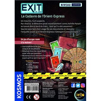 Jeu de réflexion Iello Exit Le Cadavre de L'Orient-Express