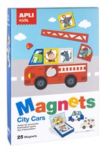 Set de 25 magnets Apli Kids City Cars