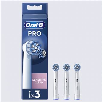 Pack de 3 brossettes pour brosse à dents Oral-B Pro Sensitive Clean