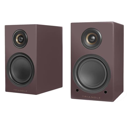 Enceintes connectées Hi-Fi Triangle Elara LN01A Edition Limitée Aubergine Vendues à la paire