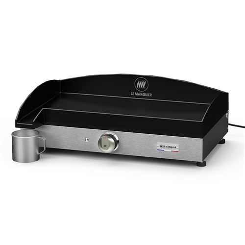 Plancha Le Marquier Vintage Electrica 160 Inox V2 3400 W Argent et Noir