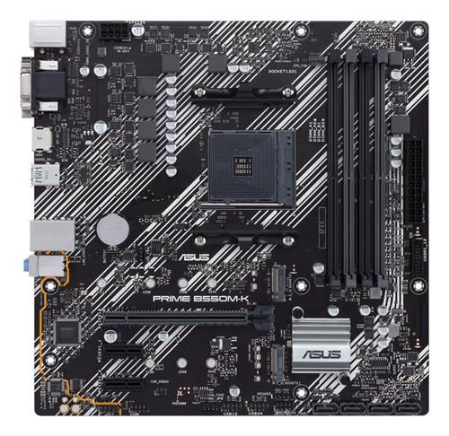 Carte mère ASUS PRIME AMD B550M-K micro ATX Socket AM4 Chipset AMD B550