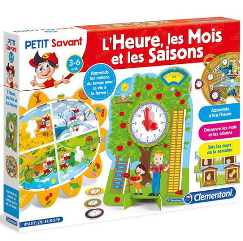 Jeu découverte L'heure, les mois et les saisons Clementoni