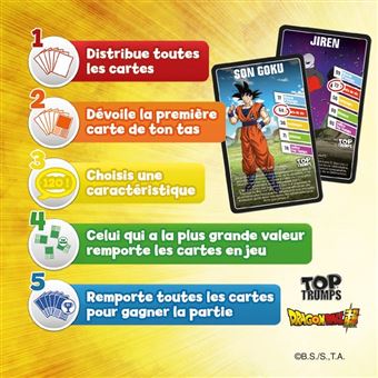 Jeu de cartes Top Trumps Dragon Ball Super
