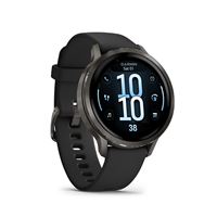 Montre connectée Garmin Venu 4 41 mm Noir et Gris avec bracelet silicone Noir
