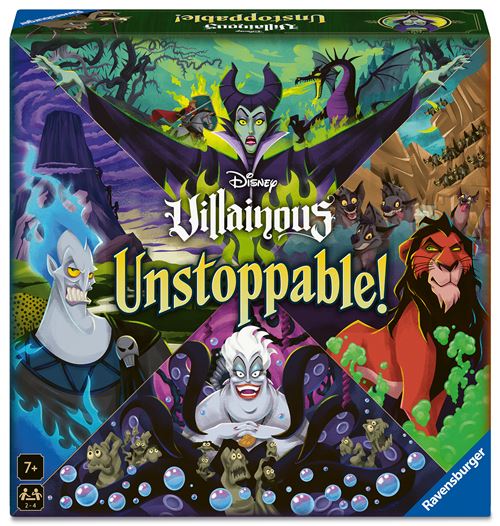 Jeu De Stratégie Ravensburger Disney Villainous Unstoppable 24694 – Incarnez Les Méchants, 2 à 4 Joueurs