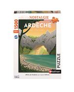 Nathan - Puzzle 1500 pieces - Affiche de l''Ardeche / Louis l''Affiche - Adultes et enfants des 14 ans - Puzzle de qualite superieure - Collection Nostalgie - 87828