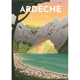 Nathan - Puzzle 1500 pieces - Affiche de l''Ardeche / Louis l''Affiche - Adultes et enfants des 14 ans - Puzzle de qualite superieure - Collection Nostalgie - 87828