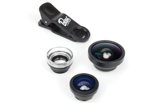 Set de 3 objectifs pour smartphone Pixter Noir