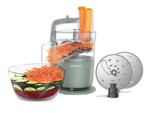 Kenwood Küchenmaschine "MultiPro Go FDP23.140GY" Kompakt-Küchenmaschine zum Schneiden, Reiben, Pürieren & Teig Kneten