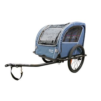 Remorque acier Bike Original Série 100 Indigo avec bac en plastique et jantes noires