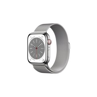 Apple Watch Series 8 (GPS + Cellular) - 45 mm - Silver Apple Watch Series 8 (GPS + Cellular) - 45 mm - Silver
