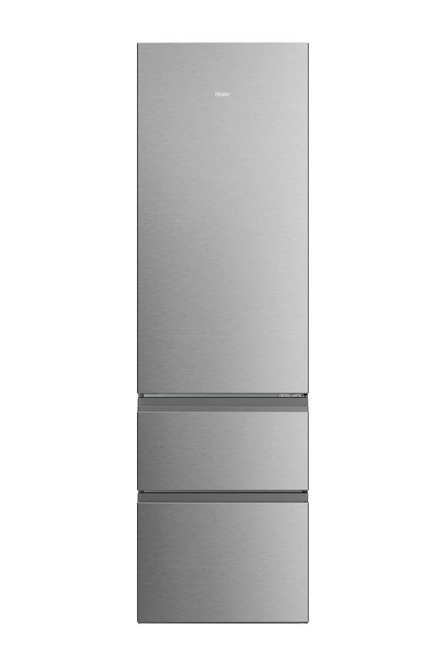 Réfrigérateur congélateur en bas Haier HTR3620CNMG Inox
