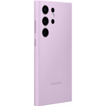 Coque en silicone pour Samsung Galaxy S23 Ultra 5G Lilas