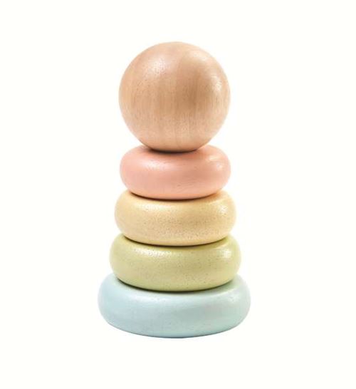 Jeu d’éveil Plan Toys Pastel Ma première pyramide