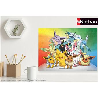 Puzzle 150 pièces Nathan Pokémon Evoli et ses évolutions