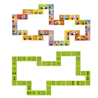 Dominos réversibles Mideer Véhicules