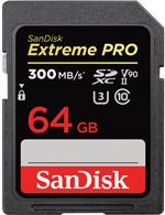 Carte mémoire SD SanDisk Extreme Pro Sdch™ UHS-II 64 Go Noir